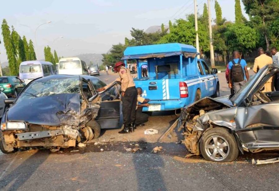 Driver, passenger hospitalised as vehicles collide in Lagos