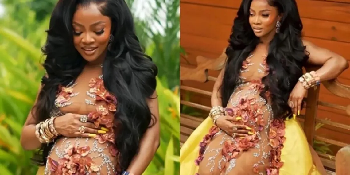 Toke Makinwa is pregnant 
